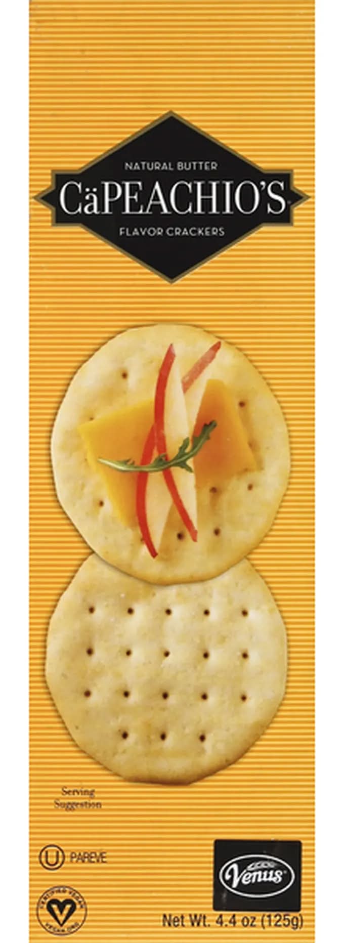 Capeachio’s Natural Butter Flavor Crackers 4.4 oz