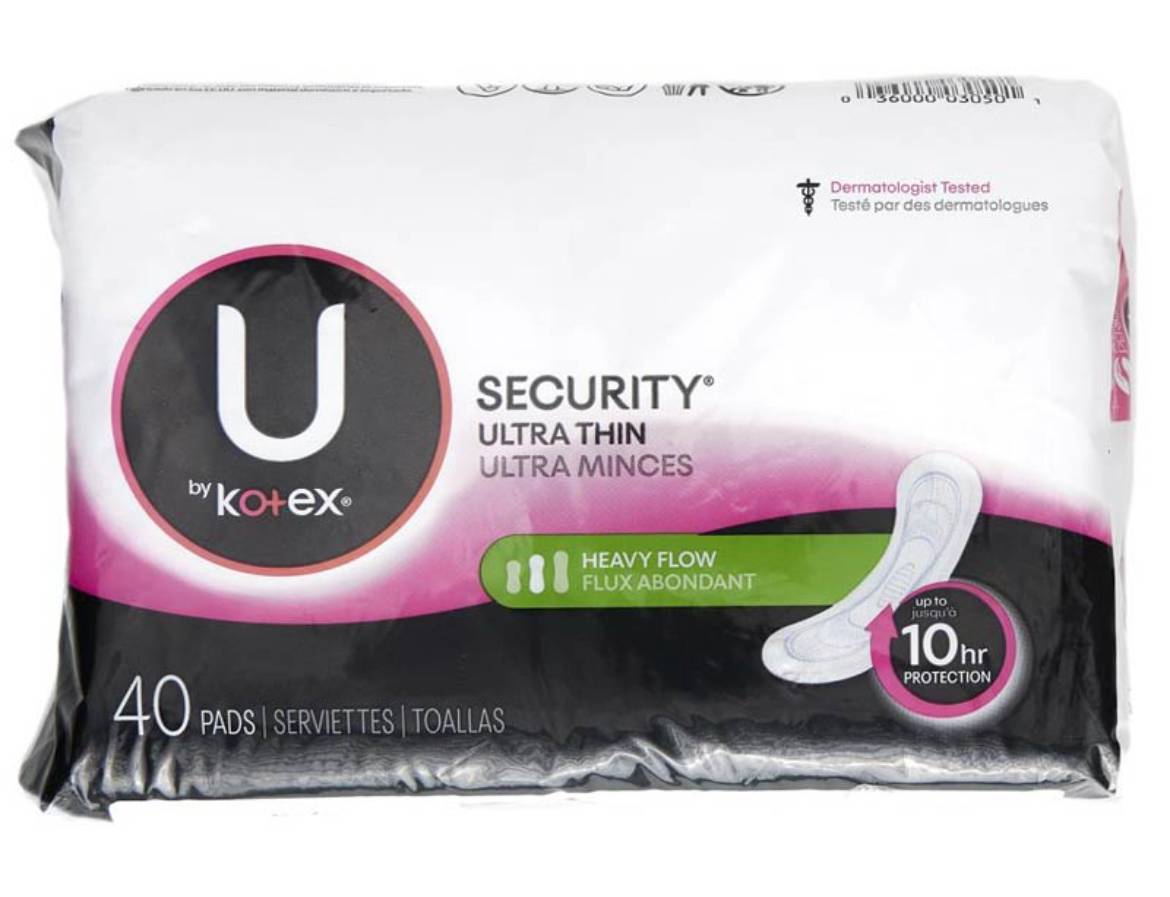 U by Kotex Ultra Thin Heavy Flow Pads 40 ct