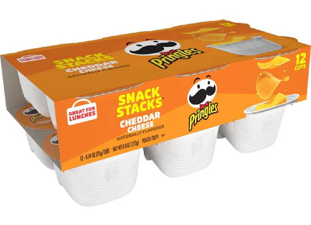 Pringle's Snack Stacks Cheddar Cheese 12 ct