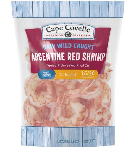Cape Covelle Raw Wild Caught Argentine Red Shrimp 16 oz