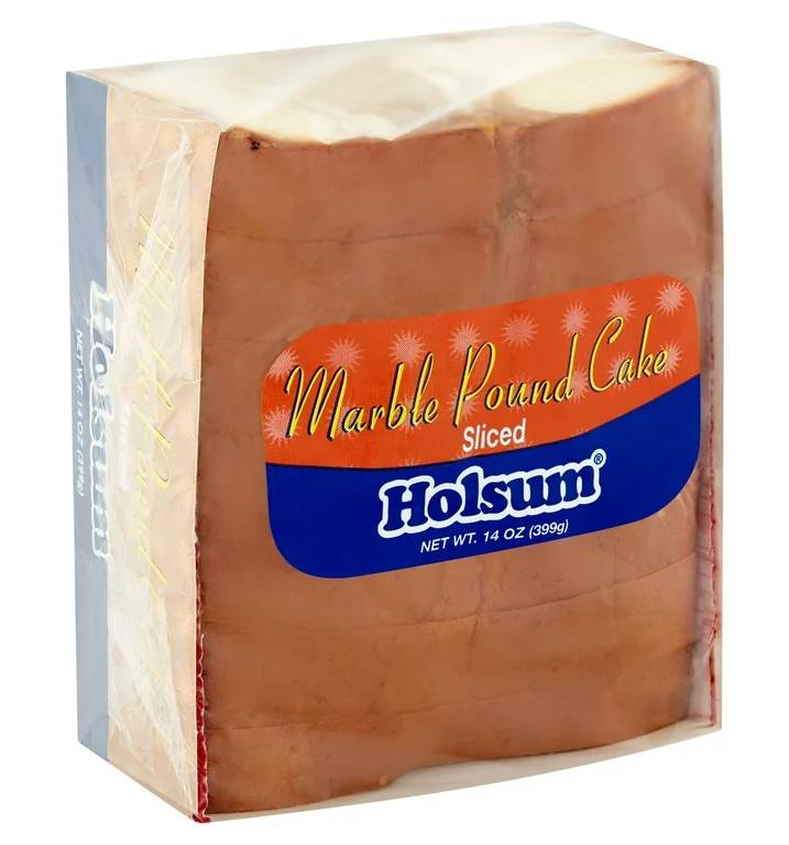 Holsum Sliced Marble Pound Cake 14 oz