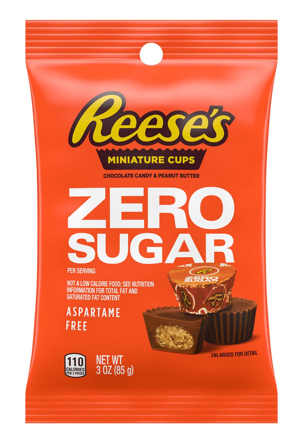 Reese's Zero Sugar Miniature Peanut Butter Cups 3 oz
