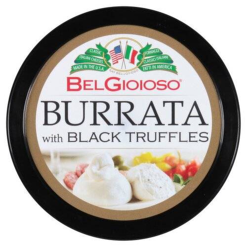 BelGioioso Burrata with Black Truffles 8 oz