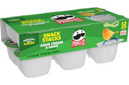 Pringle's Snack Stacks Sour Cream & Onion 12 ct