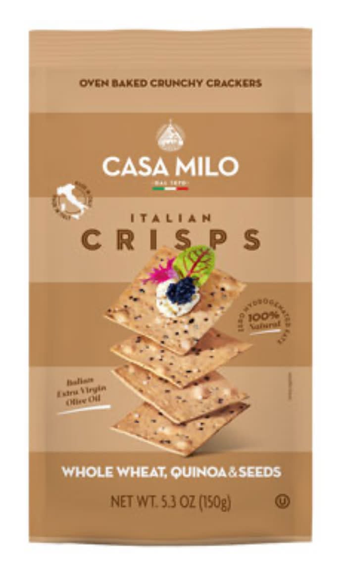 Casa Milo Italian Crisps Whole Wheat, Quinoa & Seeds 5.3 oz