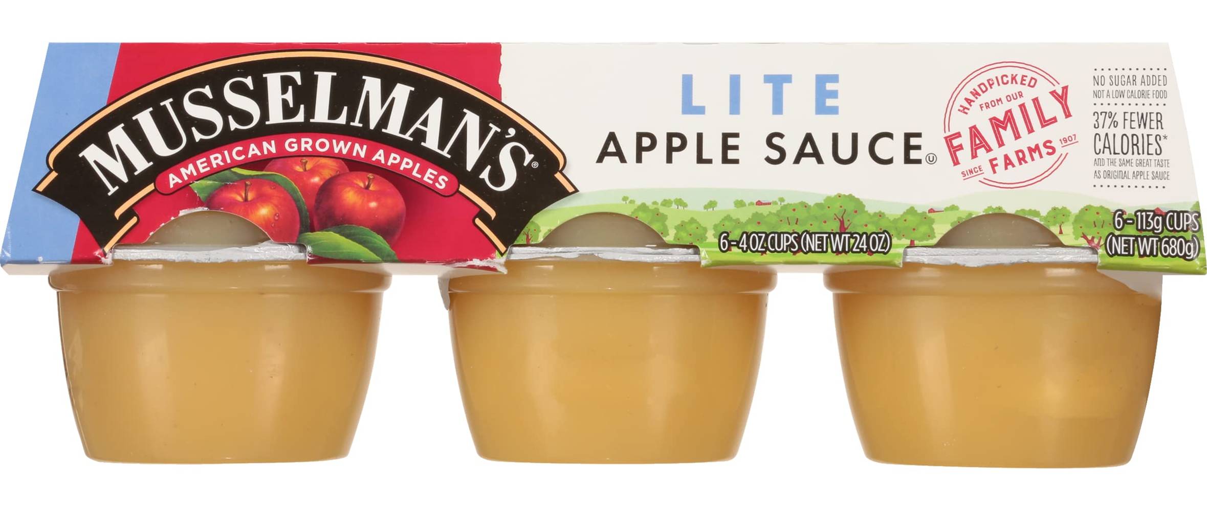 Musselman's Lite Original Applesauce 6-4 oz