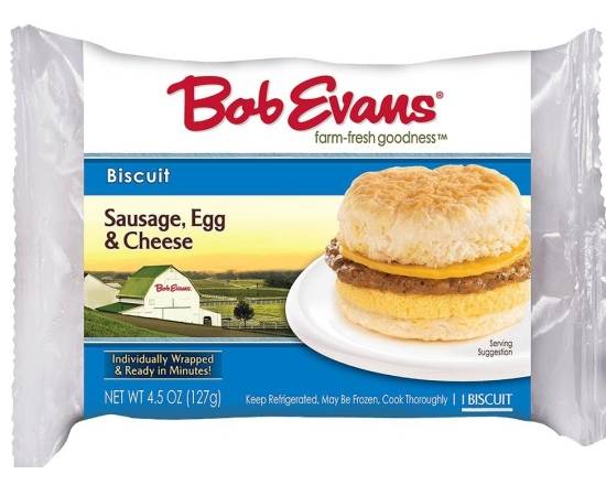 Bob Evans Fully Cooked Sausage, Egg & Cheese Biscuit
