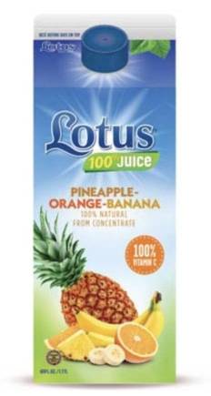 Lotus Pineapple-Orange-Banana Nectar Beverage 58 oz