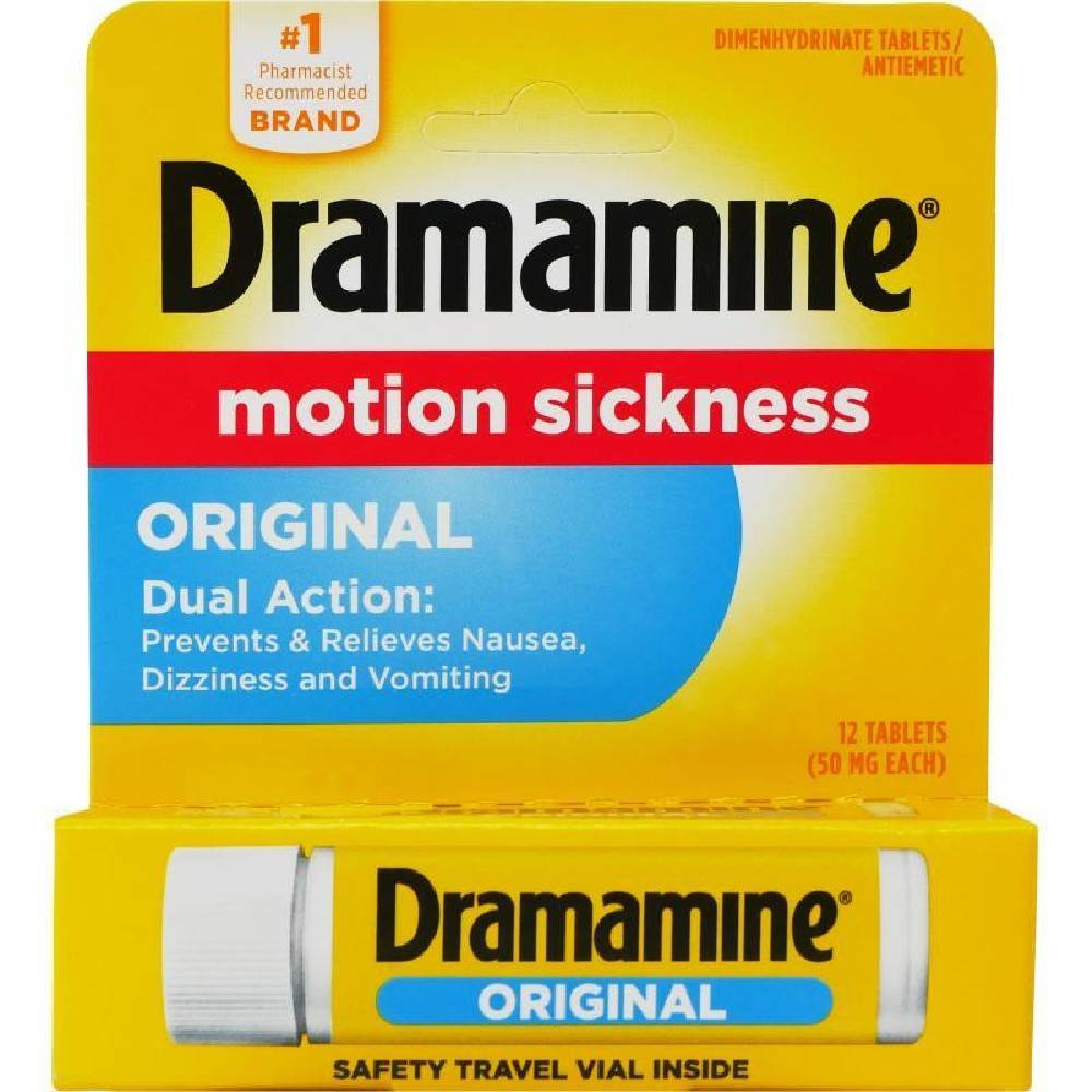 Dramamine Original Motion Sickness Tabs 12 ct