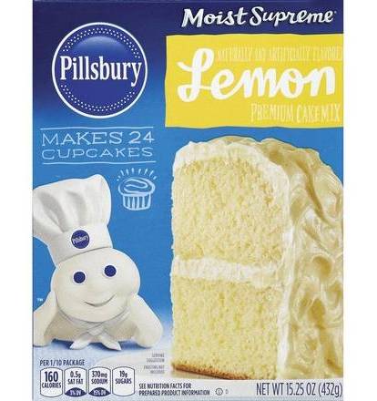Pillsbury Moist Supreme Premium Cake Mix Lemon 15.25 oz