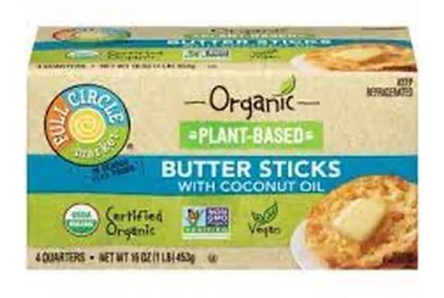 Full Circle Organic Plant-Based Butter Sticks 16 oz with Coconut Oil