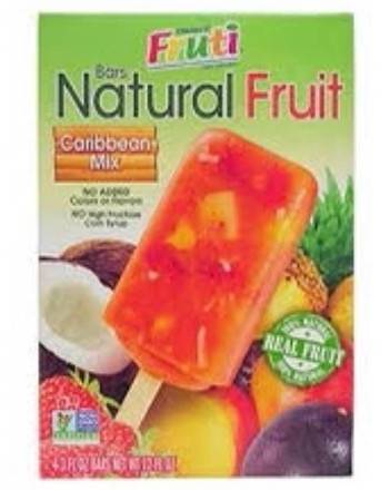 Frutti Real Fruit Bars Caribbean Mix 12 oz