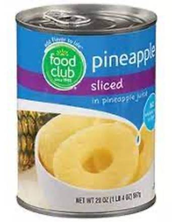 Food Club Pineapple Slices 20 oz