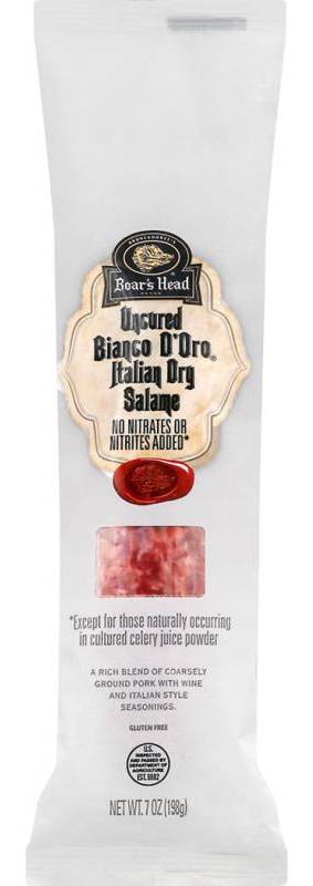 Boar's Head Uncured Bianco d'Oro Italian Dry Salame 7 oz