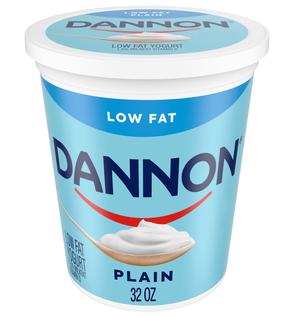 Dannon Low Fat Plain Yogurt  32 oz