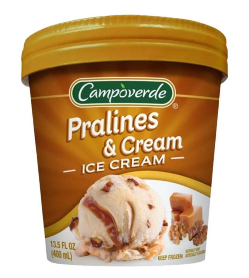 Campoverde Pralines & Cream Ice Cream 1 pt