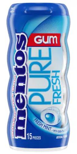 Mentos Pure Peppermint Fresh Gum 15 ct