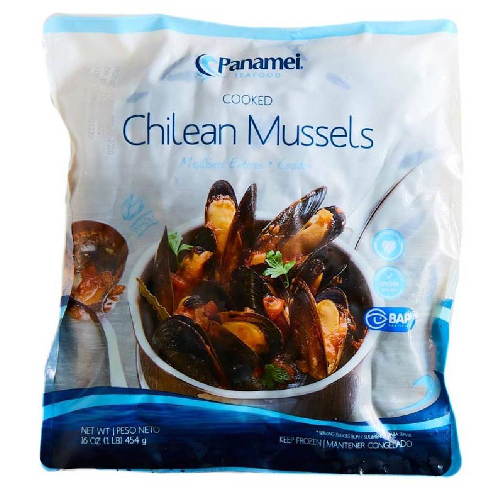 Panamei Cooked Chilean Mussels 16 oz