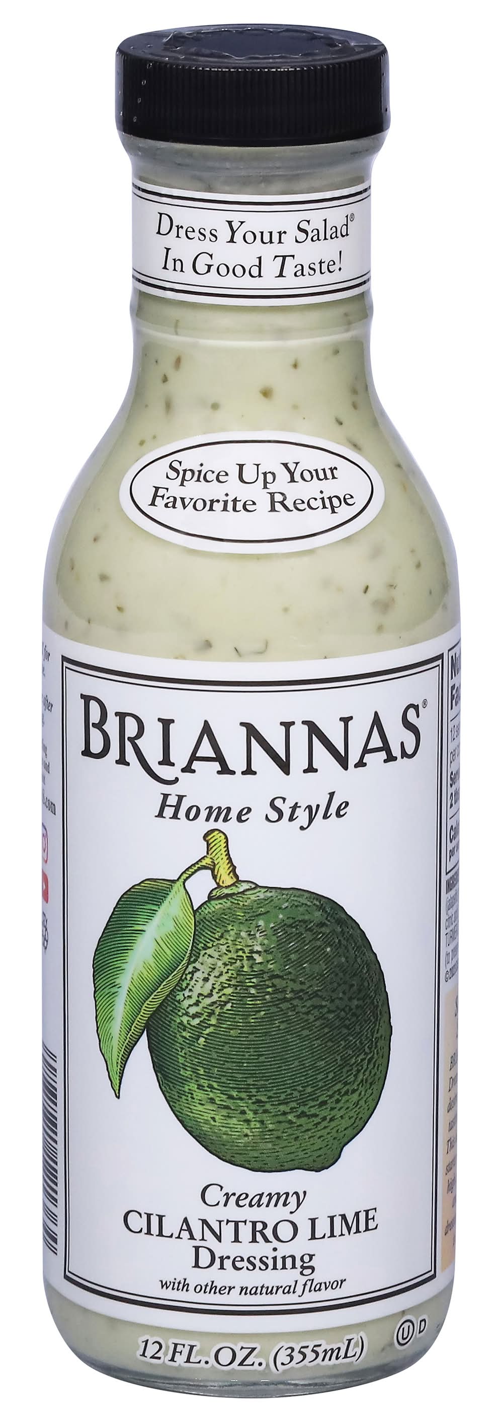 Brianna’s Creamy Cilantro Lime Dressing 12 oz.