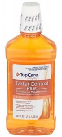 Top Care Tartar Control Plus Antiseptic Mouthwash Citrus 1 L