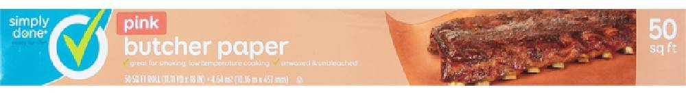 Simply Done Pink Butcher Paper 50 ft