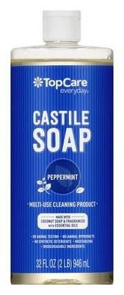 Top Care Castile-Soap Multi-Use Cleaning Product Peppermint