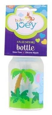Baby Joey Slow Flow Silicone Nipple Bottle 5 oz
