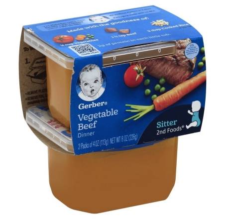 Gerber Vegetable Beef Dinner for Sitter 2-4 oz