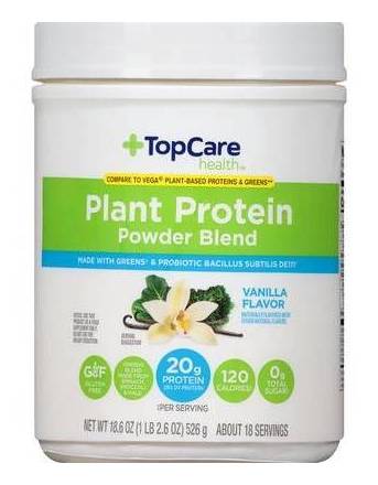 TopCare Plant Protein Power Blend Vanilla 18.6 oz