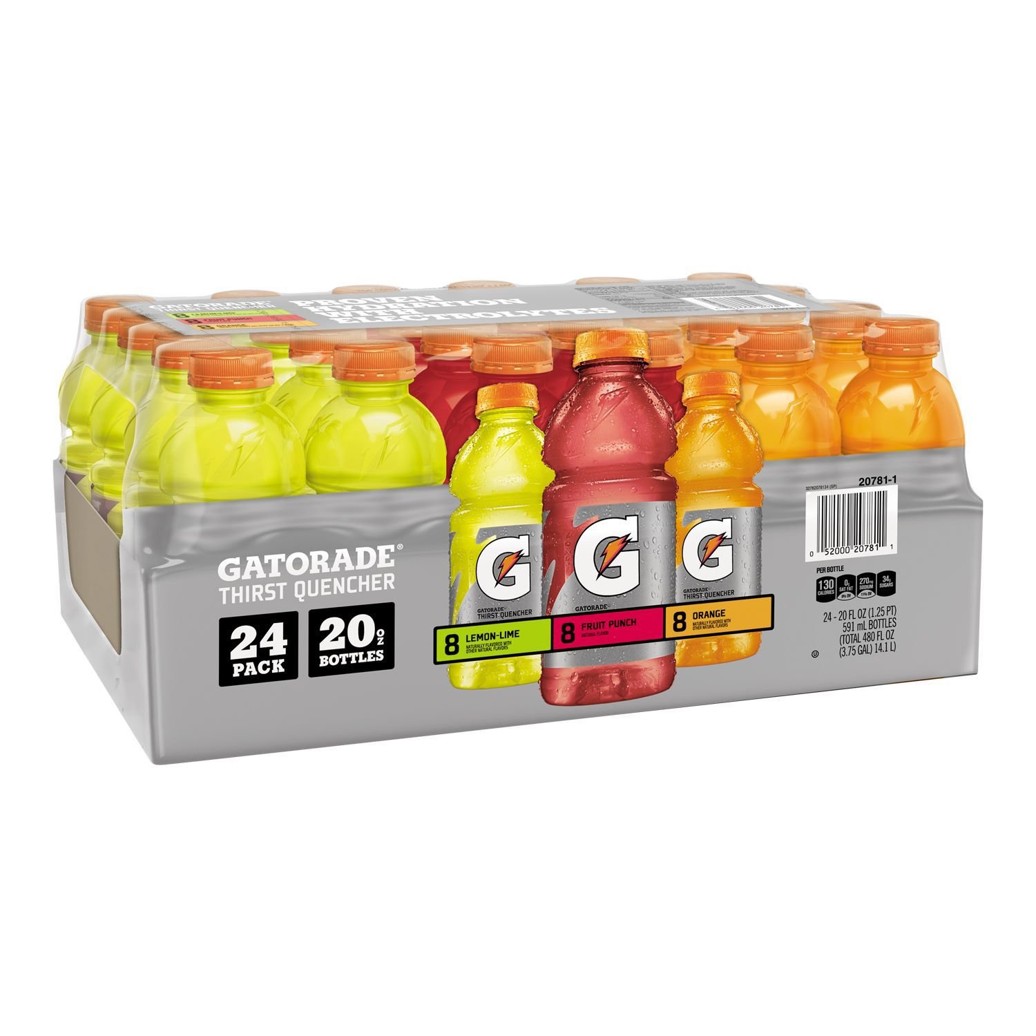 Gatorade Wide Mouth Variety 24-20.3 oz