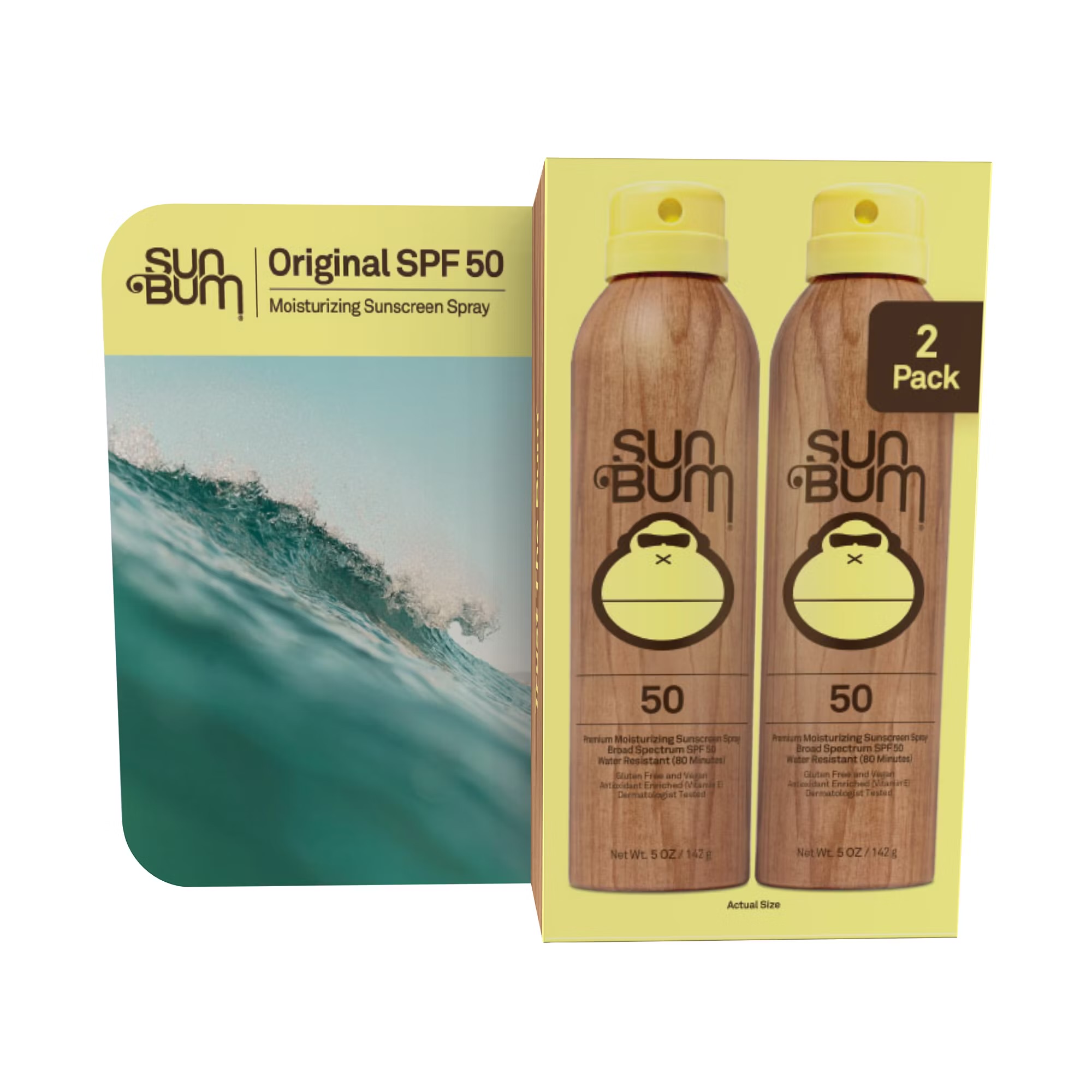 Sun Bum Original SPF 50 2-50 oz Spray