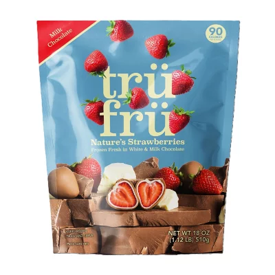 Tru Fru Milk and White Chocolate Strawberries 20 oz