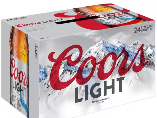 Coors Light 24-12 oz Bottles 