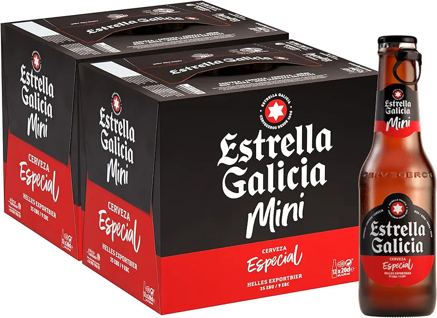 Estrella de Galicia Mini 24-6.8 oz Bottles