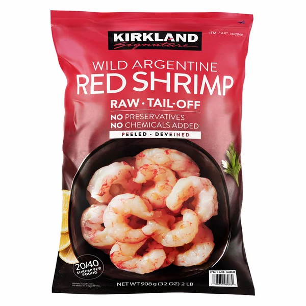 Kirkland Signature Wild Argentine Red Raw Shrimp 30-50 ct