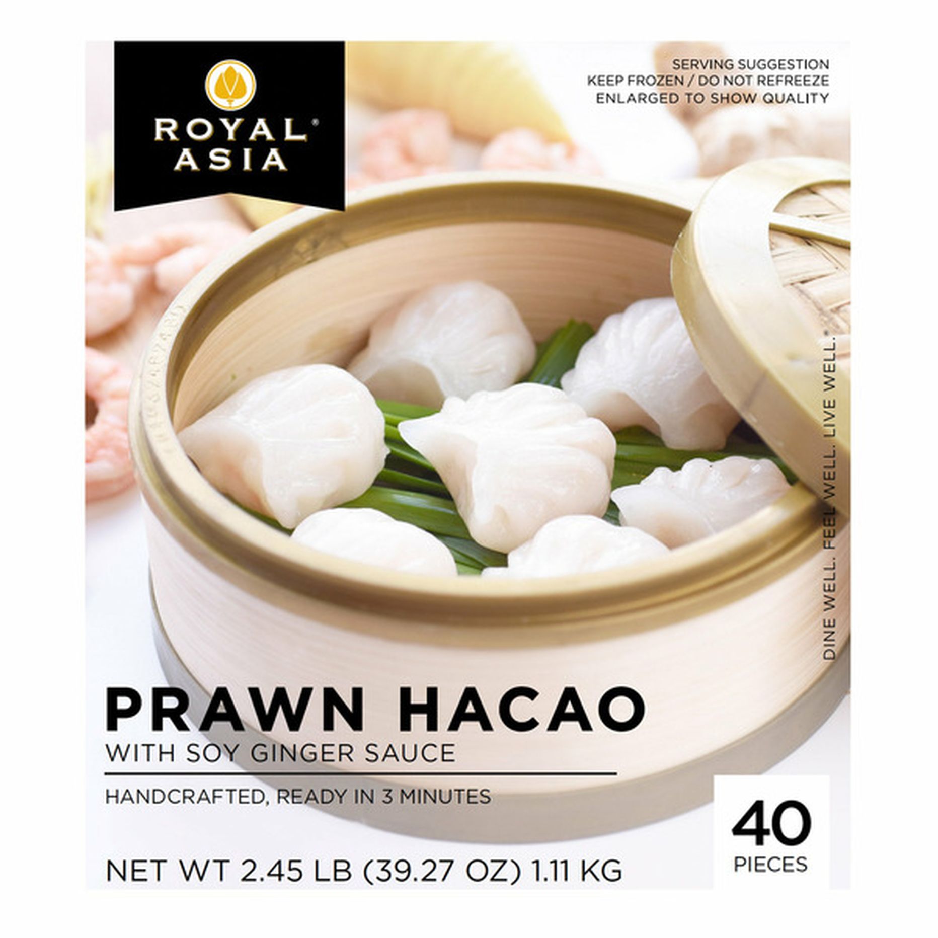 Roya Asia Prawn Hacao 40 ct
