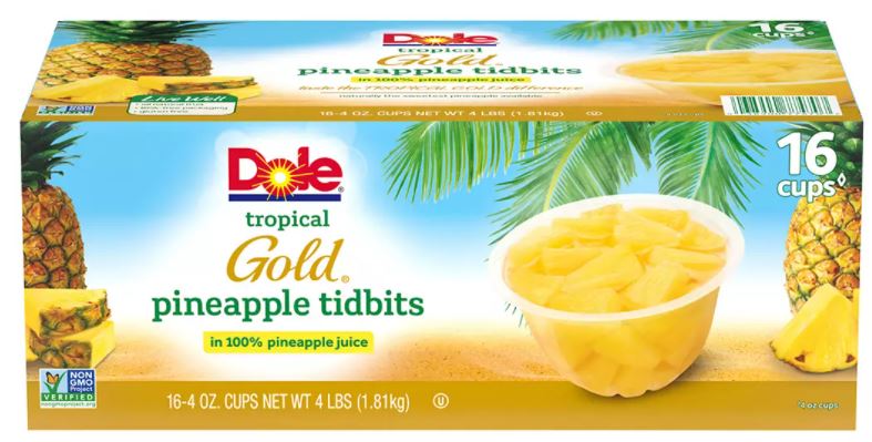 Dole Premium Plneapple Tidblts 16-4 oz