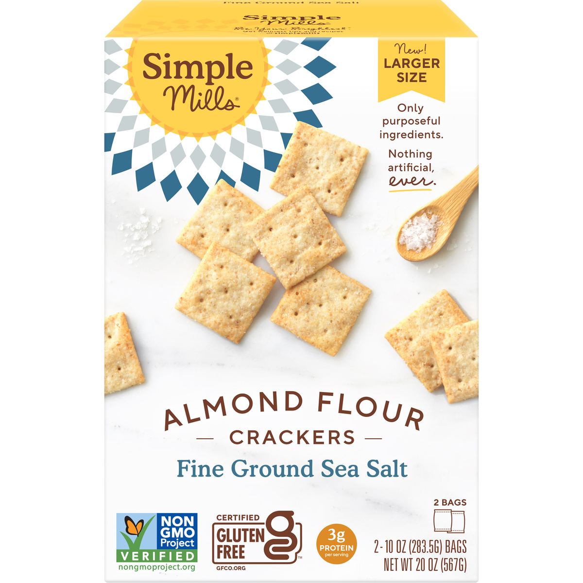 Simple Mills Almond Flour Crackers 20 oz