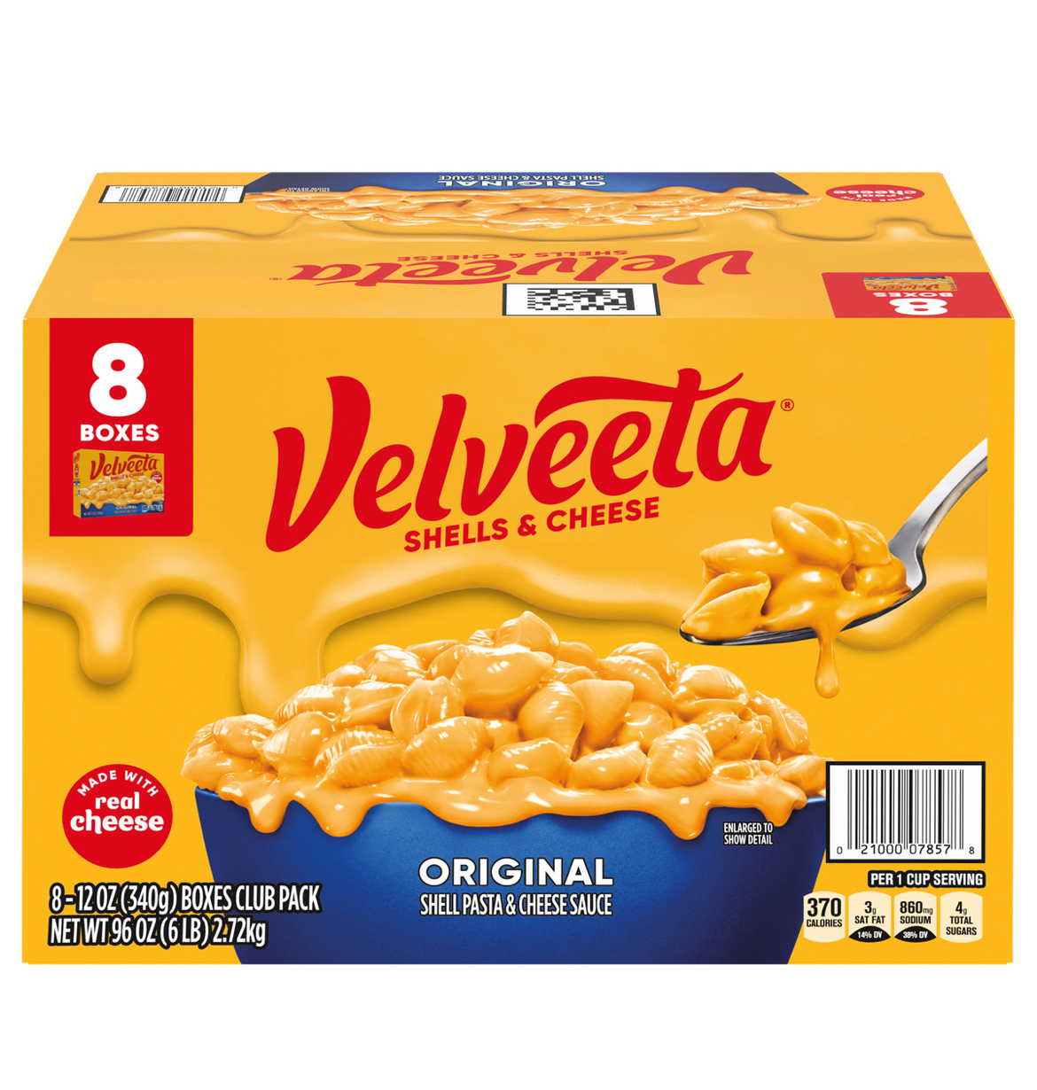 Kraft Dinners Velveeta Original Shells & Cheese 8-12 oz