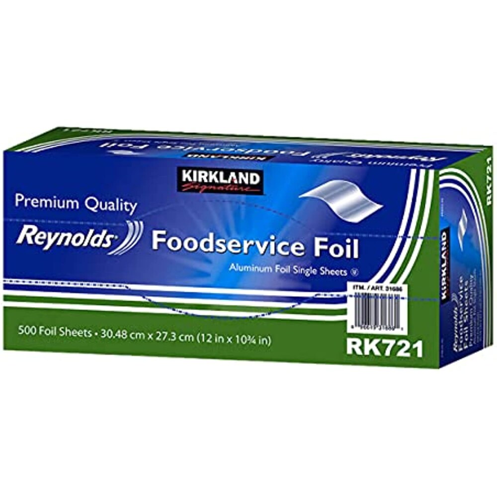 Kirkland Signature 12"X10.75" Aluminum Foil Sheets 500 ct
