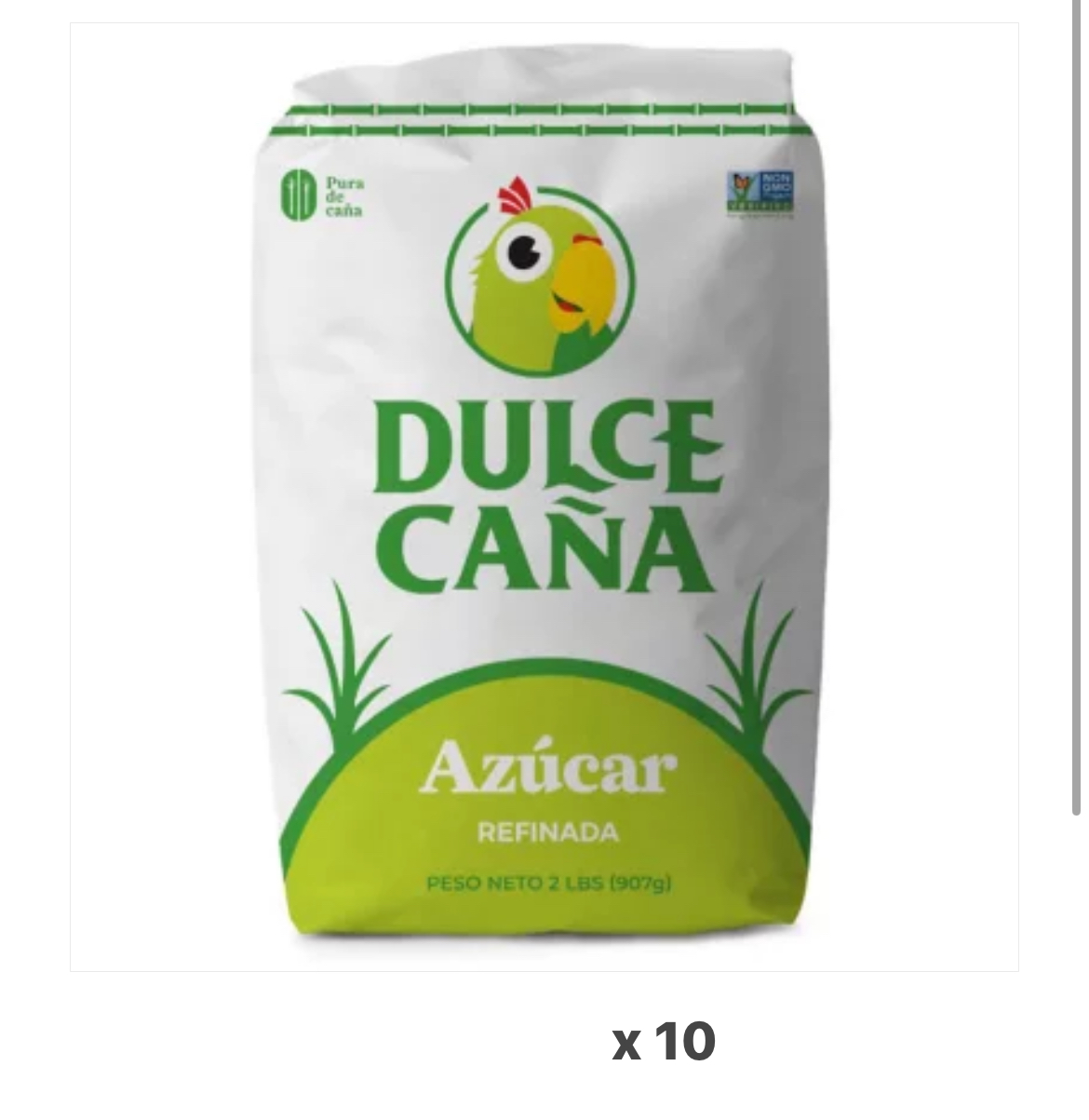 Dulce de Cana Granulated Sugar 10-2 lbs