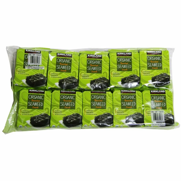 Kirkland Signature Roasted Organic Seaweed 10-6 oz