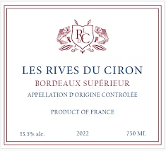 Les Rives du Ciron 750 ml 