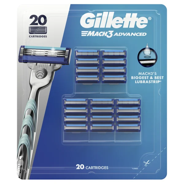 Gillette Mach3 Advanced Cartridges 20 ct