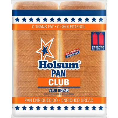 Holsum White Club Bread 2-24 oz