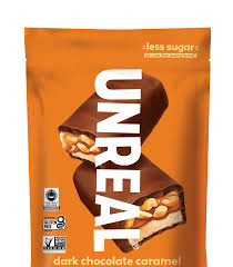 Unreal Dark Chocolate Caramel Peanut Nougat Mini Bars 15.4 oz