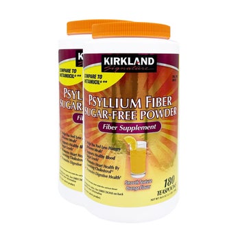 Kirkland Signature Natural Psyllium Fiber Powder Sugar Free 2-180 doses