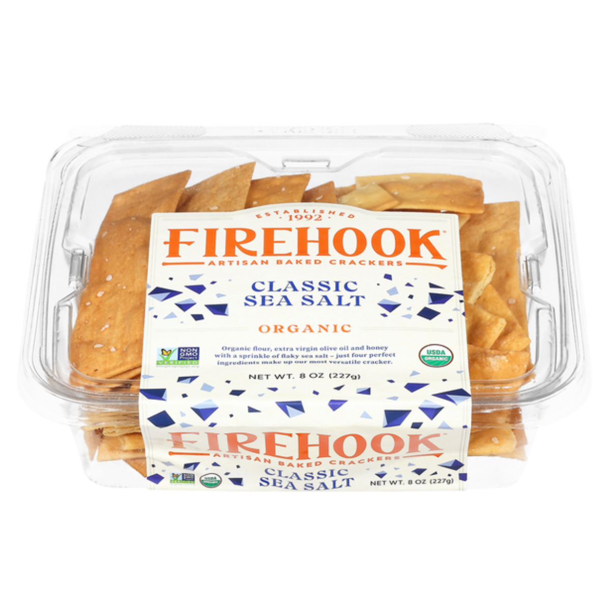 Firehook Organic Classic Sea Salt Baked Crackers 16 oz