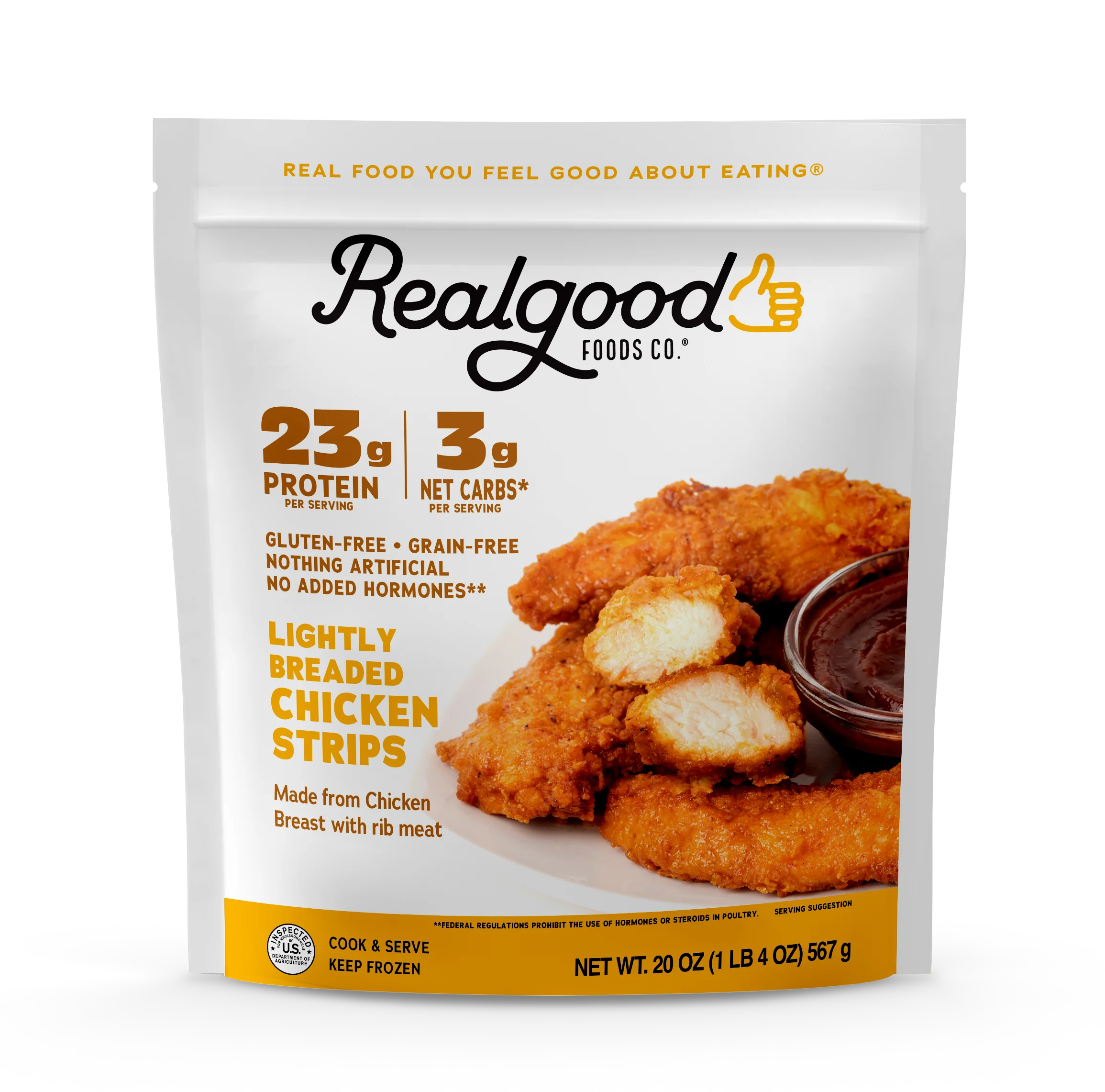 Real Good Food Chicken Gluten Free Strips 3 lbs