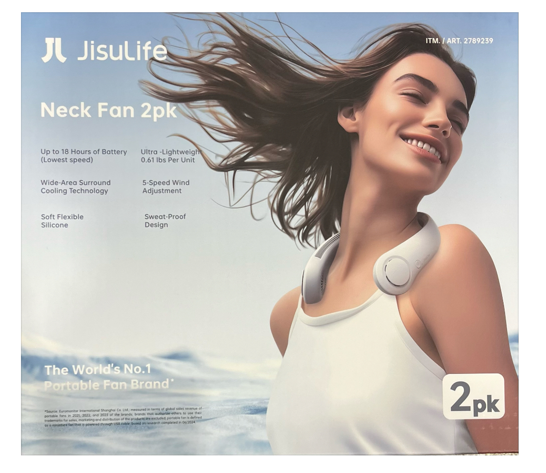 Jisulife Neck Fan 2 pack
